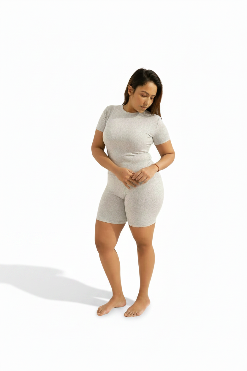 Contour Tee Set | Ash