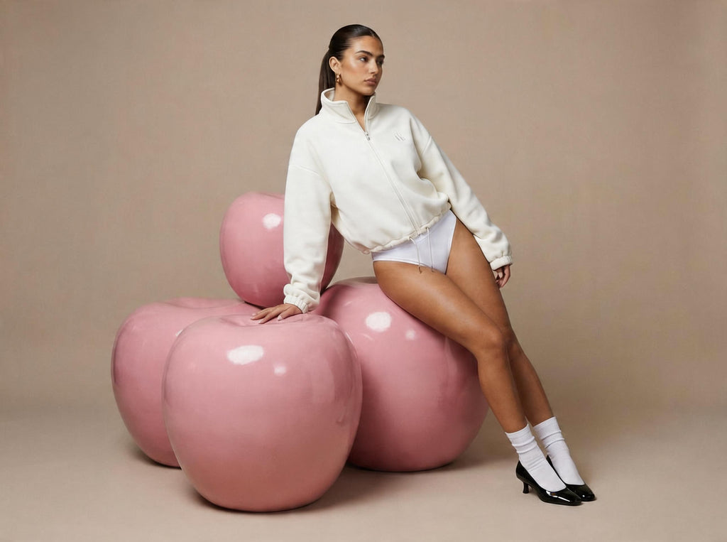 Hazel Fleece Jacket | Soft Pearl