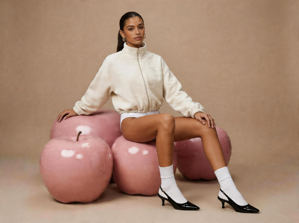Hazel Fleece Jacket | Soft Pearl