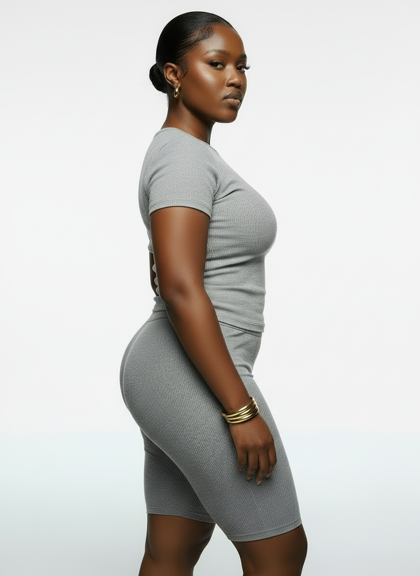 Contour Tee Set | Ash